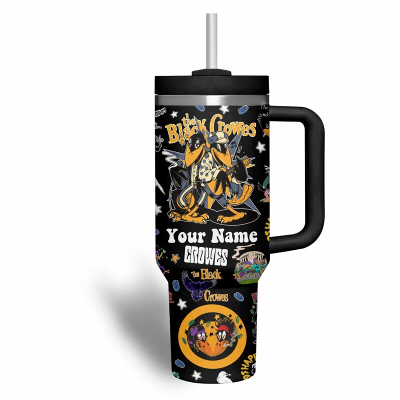 The Black Crowes Music Custom Stanley Quencher 40oz Stainless Steel Tumbler With Handle - Threewoofs - Image 2