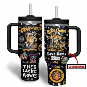 The Black Crowes Music Custom Stanley Quencher 40oz Stainless Steel Tumbler With Handle - Threewoofs
