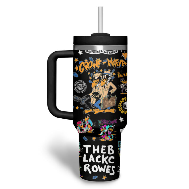 The Black Crowes Music Custom Stanley Quencher 40oz Stainless Steel Tumbler With Handle - Threewoofs - Image 3