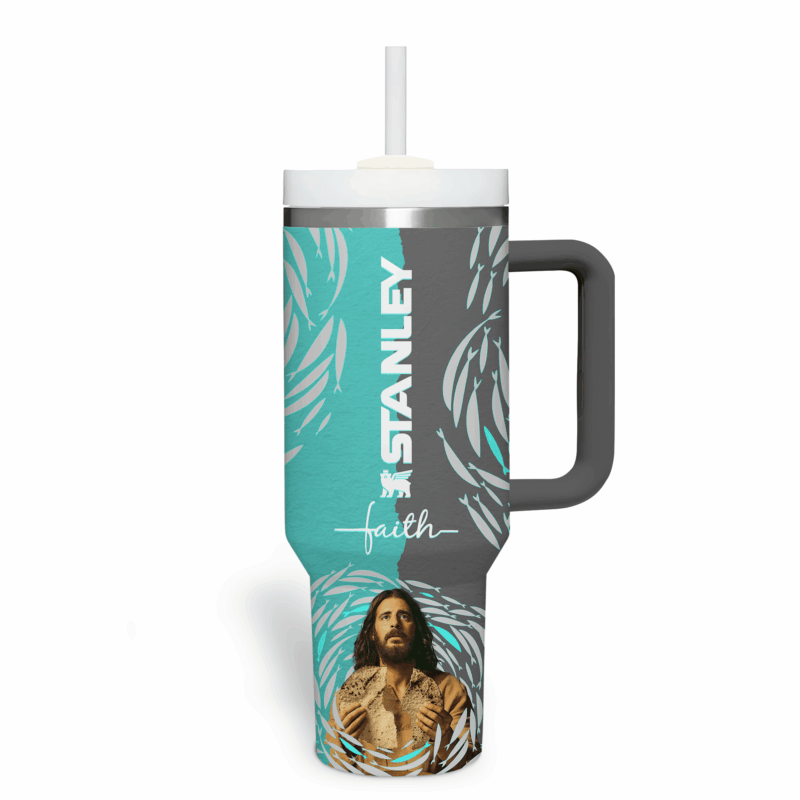 The Chosen TV Series Custom Stanley Quencher 40oz Stainless Steel Tumbler With Handle - Threewoofs - Image 4