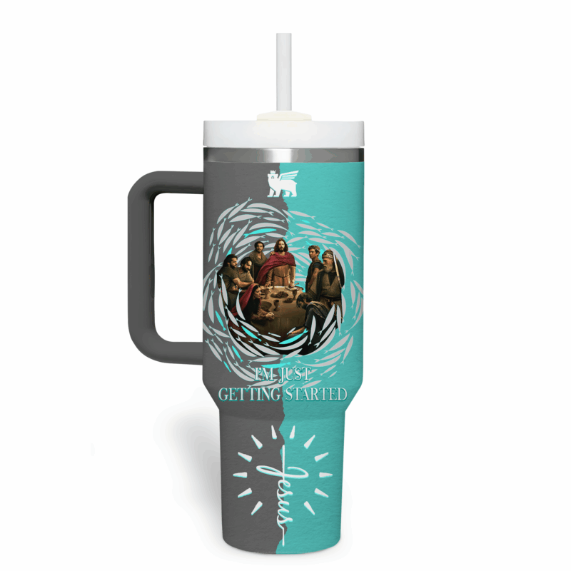 The Chosen TV Series Custom Stanley Quencher 40oz Stainless Steel Tumbler With Handle - Threewoofs - Image 3