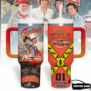 The Dukes of Hazzard Movies Custom Stanley Quencher 40oz Stainless Steel Tumbler With Handle - Threewoofs