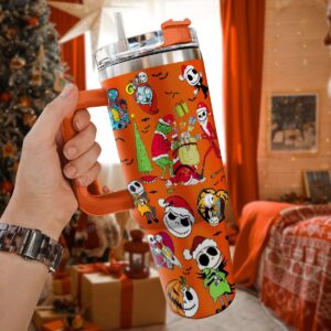 The Grinch And Friend Movies Christmas Custom Stanley Quencher 40oz Stainless Steel Tumbler With Handle - Threewoofs