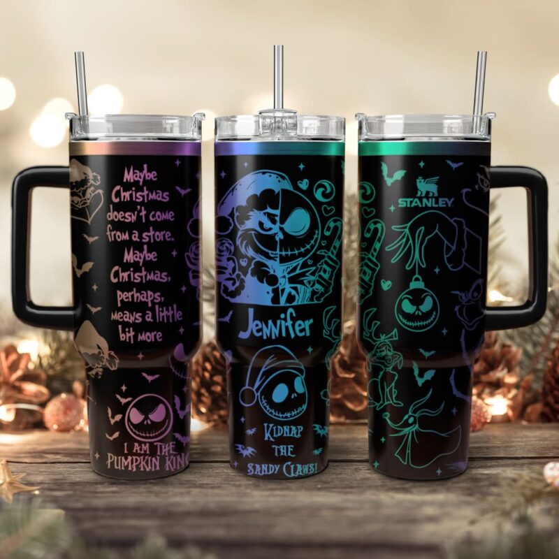 The Grinch And Friend Movies Christmas Custom Stanley Quencher 40oz Stainless Steel Tumbler With Handle - Threewoofs