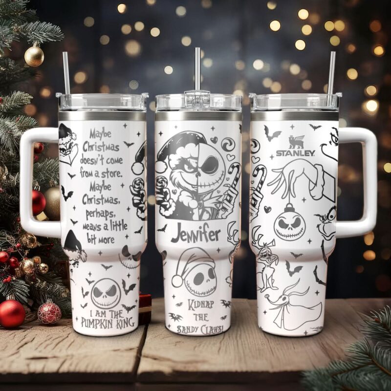 The Grinch And Friend Movies Christmas Custom Stanley Quencher 40oz Stainless Steel Tumbler With Handle - Threewoofs