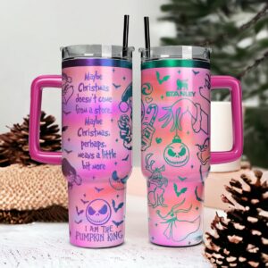 The Grinch And Friend Movies Christmas Custom Stanley Quencher 40oz Stainless Steel Tumbler With Handle - Threewoofs