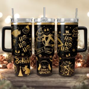 The Grinch And Friend Movies Christmas Custom Stanley Quencher 40oz Stainless Steel Tumbler With Handle - Threewoofs