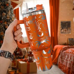 The Grinch And Friend Movies Custom Stanley Quencher 40oz Stainless Steel Tumbler With Handle - Threewoofs