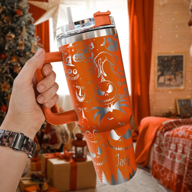 The Grinch And Friend Movies Custom Stanley Quencher 40oz Stainless Steel Tumbler With Handle - Threewoofs