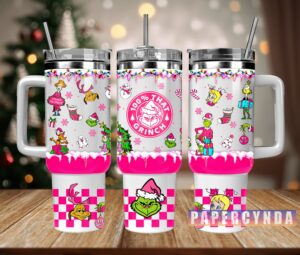 Festive Grinch Insulated Tumbler Mug - Holiday Cheer in Every Sip!