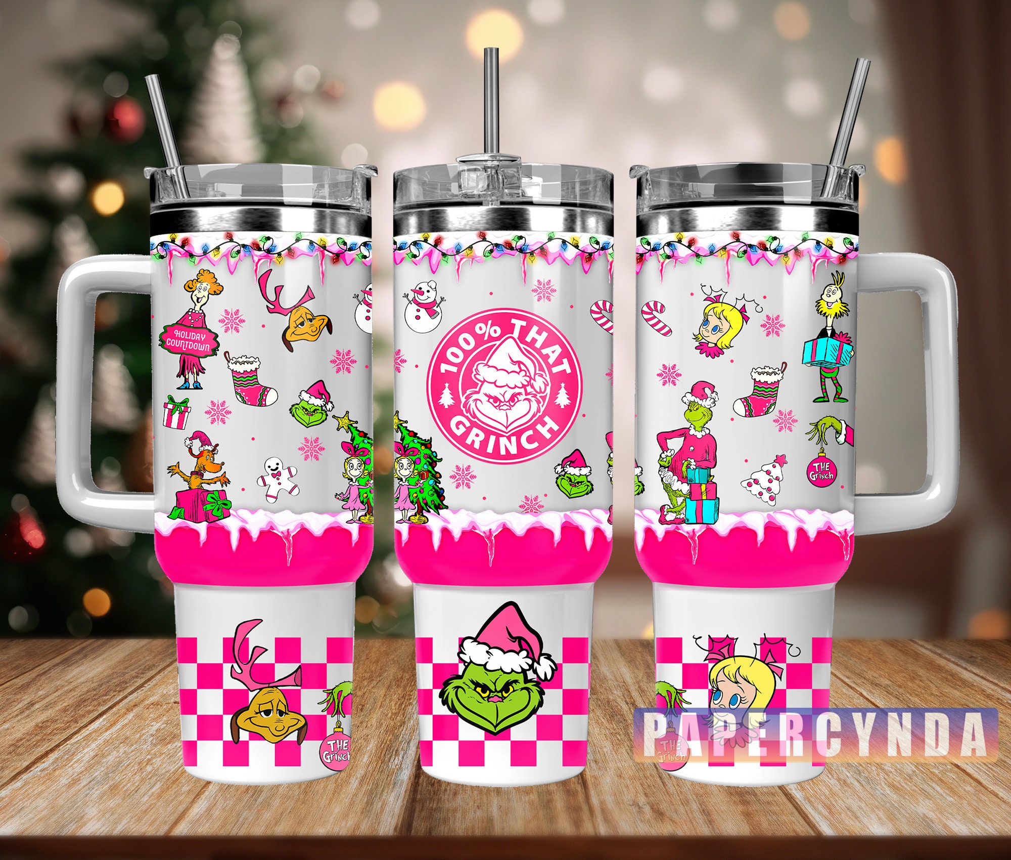 Festive Grinch Insulated Tumbler Mug - Holiday Cheer in Every Sip!