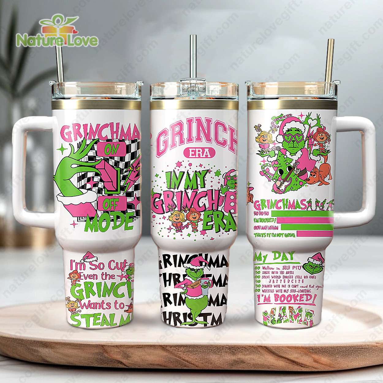 Holiday Grinch-Themed Tumbler - Fun & Festive Drinkware Gift