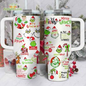 Festive Grinchmas Travel Mug - Insulated Holiday Tumbler for Christmas Cheer