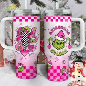 Festive Grinchmas Tumbler - Double Wall Insulated Travel Mug