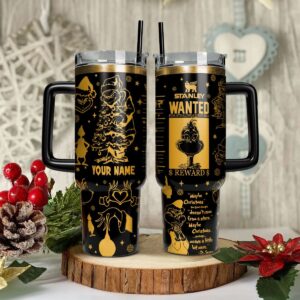The Grinch Movies Christmas Custom Stanley Quencher 40oz Stainless Steel Tumbler With Handle - Threewoofs