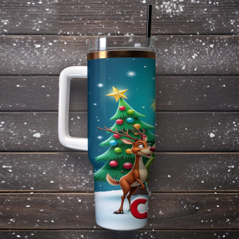 The Grinch Movies Christmas Custom Stanley Quencher 40oz Stainless Steel Tumbler With Handle - Threewoofs - Image 4