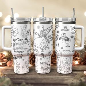 The Grinch Movies Christmas Custom Stanley Quencher 40oz Stainless Steel Tumbler With Handle - Threewoofs