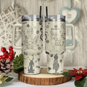 The Grinch Movies Christmas Custom Stanley Quencher 40oz Stainless Steel Tumbler With Handle - Threewoofs
