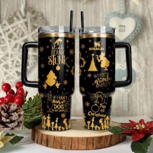 The Grinch Movies Christmas Custom Stanley Quencher 40oz Stainless Steel Tumbler With Handle - Threewoofs