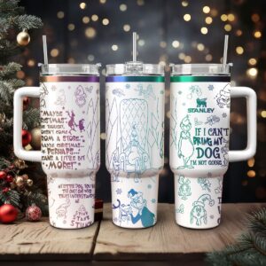 The Grinch Movies Christmas Custom Stanley Quencher 40oz Stainless Steel Tumbler With Handle - Threewoofs