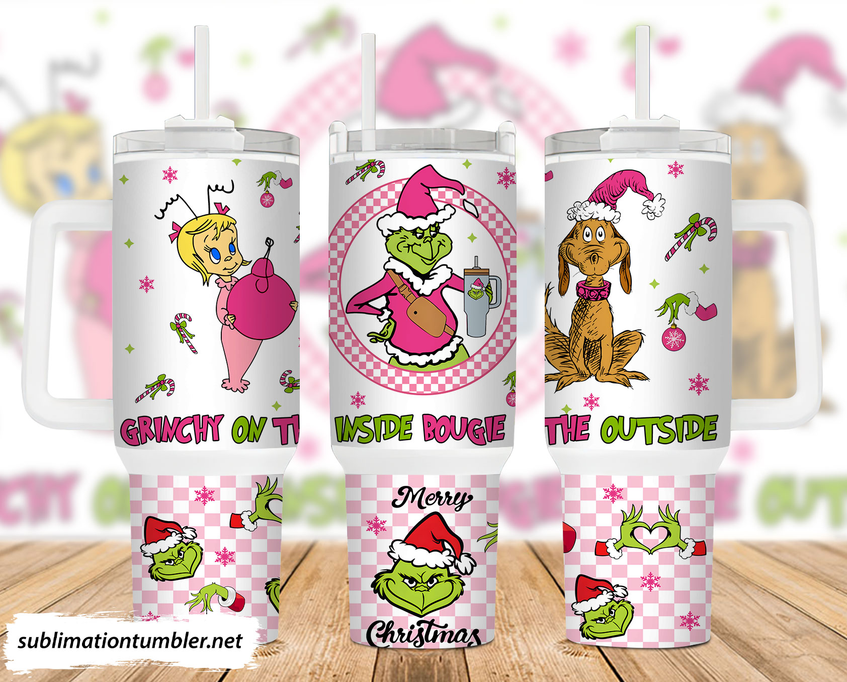 Holiday Grinchy Tumbler - Festive Christmas Travel Mug