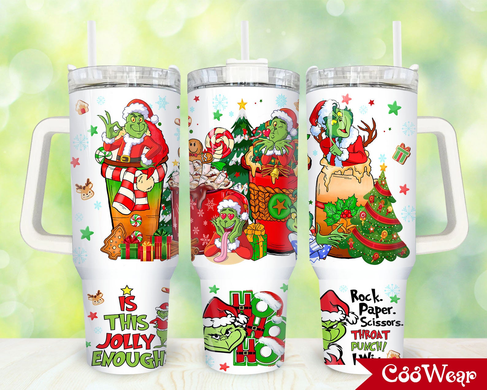 Festive Grinch Holiday Tumbler - Perfect Christmas Gift for Grinch Fans