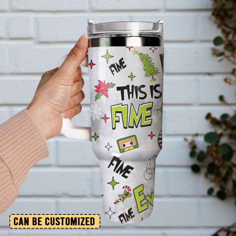 The Grinch Movies Custom Stanley Quencher 40oz Stainless Steel Tumbler With Handle - Threewoofs - Image 2