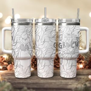The Grinch Movies Custom Stanley Quencher 40oz Stainless Steel Tumbler With Handle - Threewoofs
