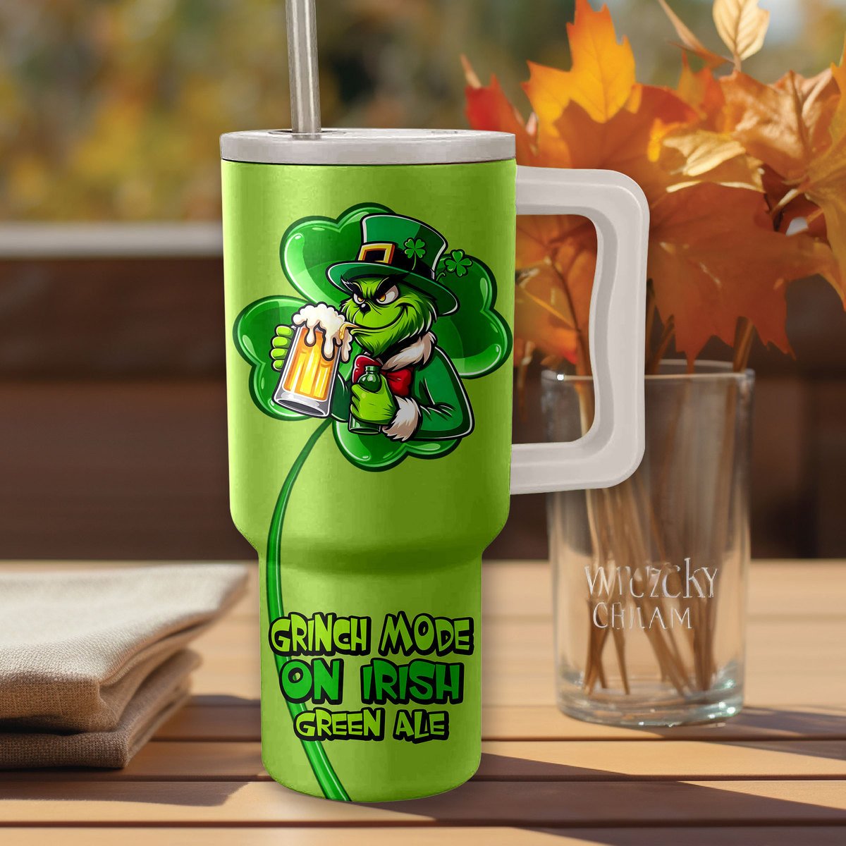Grinch Mode On Irish Green Ale St. Patrick's Day Mug – Fun & Festive - Image 3