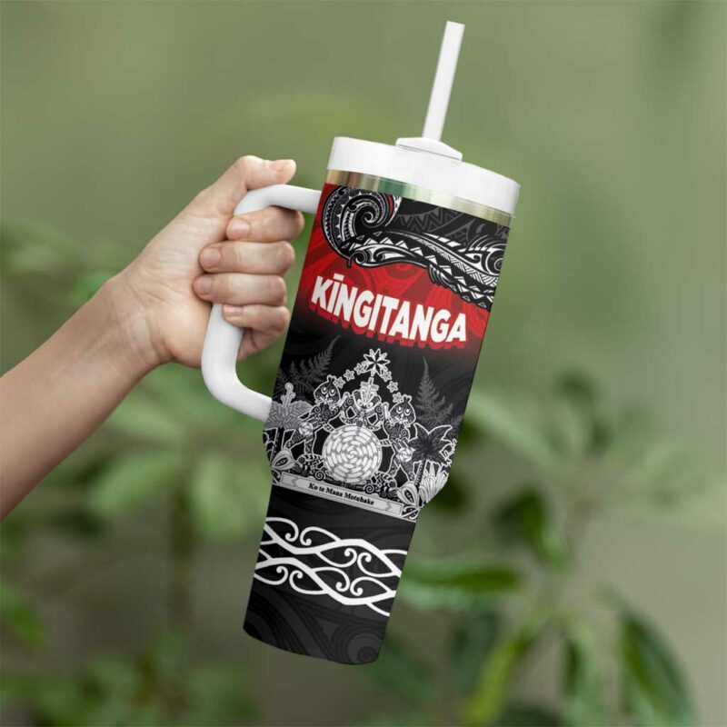 The Kingitanga Maori King Movement Te PakioMatariki Custom Stanley Quencher 40oz Stainless Steel Tumbler With Handle - Threewoofs - Image 3