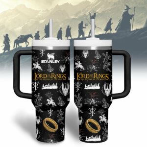 The Lord Of The Rings Movies Custom Stanley Quencher 40oz Stainless Steel Tumbler With Handle - Threewoofs