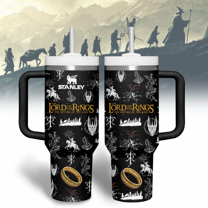 The Lord Of The Rings Movies Custom Stanley Quencher 40oz Stainless Steel Tumbler With Handle - Threewoofs