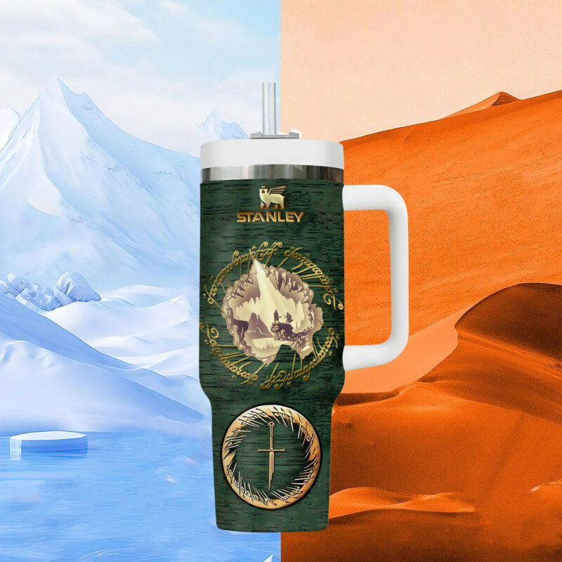 The Lord Of The Rings Movies Custom Stanley Quencher 40oz Stainless Steel Tumbler With Handle - Threewoofs - Image 5