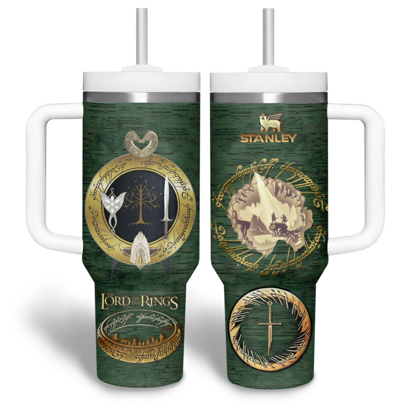 The Lord Of The Rings Movies Custom Stanley Quencher 40oz Stainless Steel Tumbler With Handle - Threewoofs - Image 4