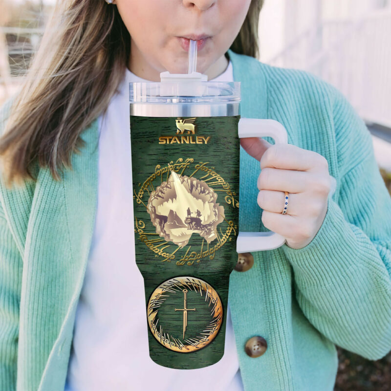 The Lord Of The Rings Movies Custom Stanley Quencher 40oz Stainless Steel Tumbler With Handle - Threewoofs - Image 7