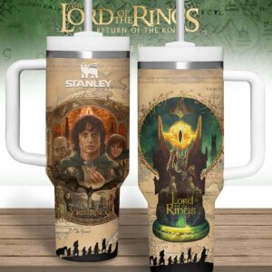 The Lord Of The Rings Movies Custom Stanley Quencher 40oz Stainless Steel Tumbler With Handle - Threewoofs
