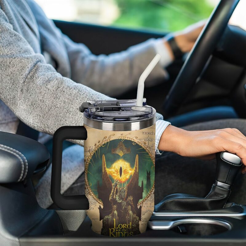 The Lord Of The Rings Movies Custom Stanley Quencher 40oz Stainless Steel Tumbler With Handle - Threewoofs - Image 5