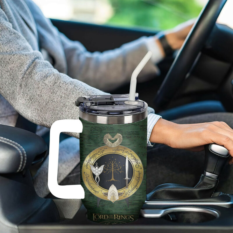 The Lord Of The Rings Movies Custom Stanley Quencher 40oz Stainless Steel Tumbler With Handle - Threewoofs - Image 6