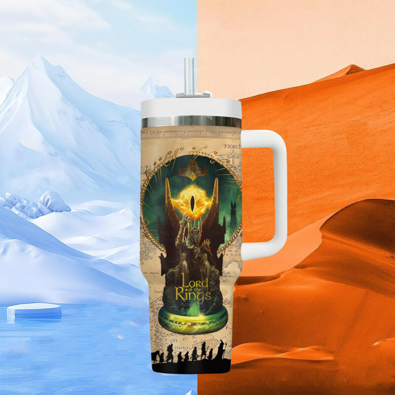 The Lord Of The Rings Movies Custom Stanley Quencher 40oz Stainless Steel Tumbler With Handle - Threewoofs - Image 8