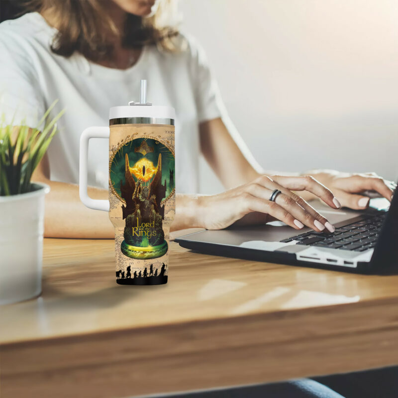 The Lord Of The Rings Movies Custom Stanley Quencher 40oz Stainless Steel Tumbler With Handle - Threewoofs - Image 9