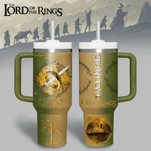 The Lord Of The Rings Movies Custom Stanley Quencher 40oz Stainless Steel Tumbler With Handle - Threewoofs