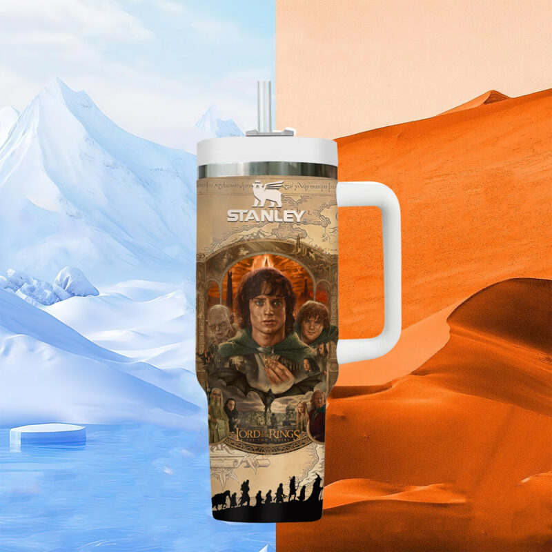 The Lord Of The Rings Movies Custom Stanley Quencher 40oz Stainless Steel Tumbler With Handle - Threewoofs - Image 7