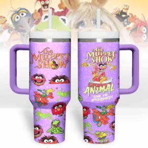 The Muppet Show TV Series Custom Stanley Quencher 40oz Stainless Steel Tumbler With Handle - Threewoofs