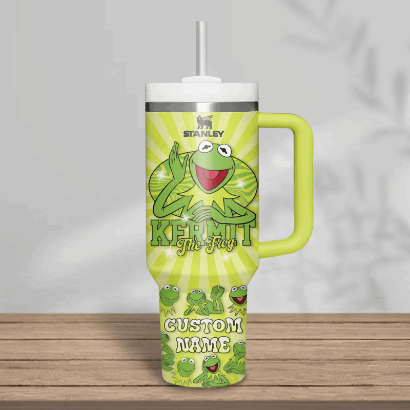 The Muppets TV Series Custom Stanley Quencher 40oz Stainless Steel Tumbler With Handle - Threewoofs - Image 2