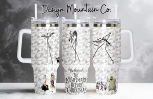 Nightmare Before Christmas Travel Mug – Double Wall Insulated Tumbler