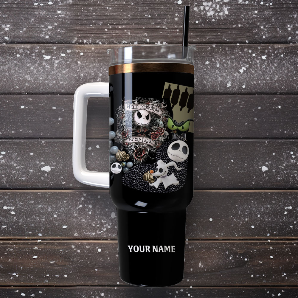 Customizable Spooky Character Tumbler with Straw - Perfect Gift for Halloween Lovers - Image 4