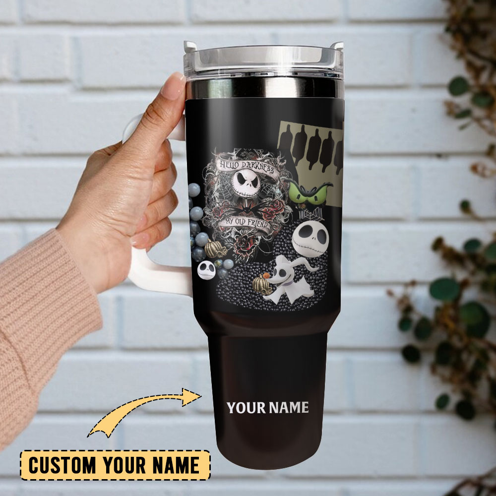 Customizable Spooky Character Tumbler with Straw - Perfect Gift for Halloween Lovers - Image 2