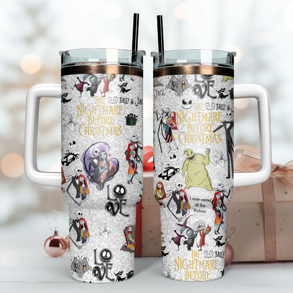 The Nightmare Before Christmas Travel Mug - Insulated, Spill-Proof Tumbler for Hot & Cold Drinks - Image 3