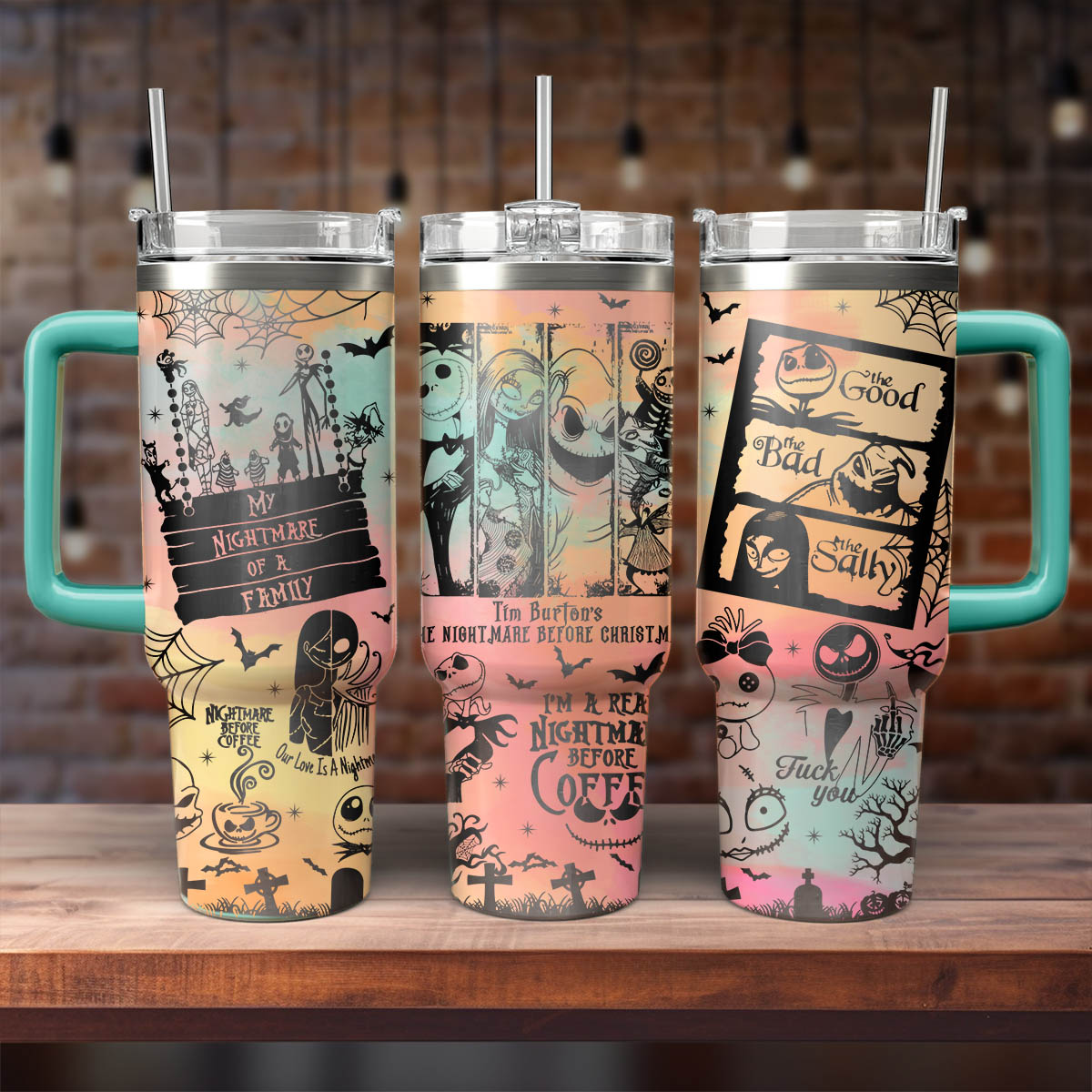 Spooky Chic Halloween Tumblers - Insulated & Stylish Drinkware for Any Brew