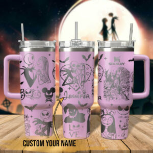 Custom Halloween-Themed Insulated Tumbler with Straw - Personalized Gift